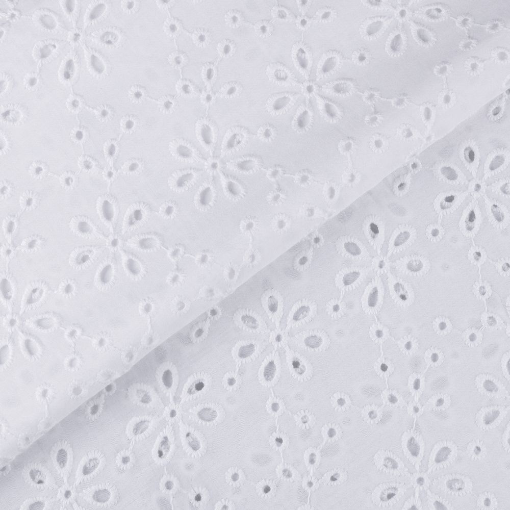 Ткань шитьё (прошва) 285 г/м², 140 см / 10 метров, белый, Gamma YFAS-3670