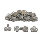 Крючки пришивные декоративные 25х14 мм, white, 10 шт