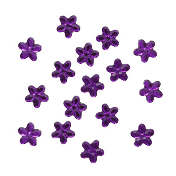 Кабошон декор подарков Цветы 10 мм, 15 шт, фиолетовый, Dress it up