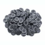 Пуговицы 4 прокола 24L (C301 серый), 0313-4079A, 144 шт