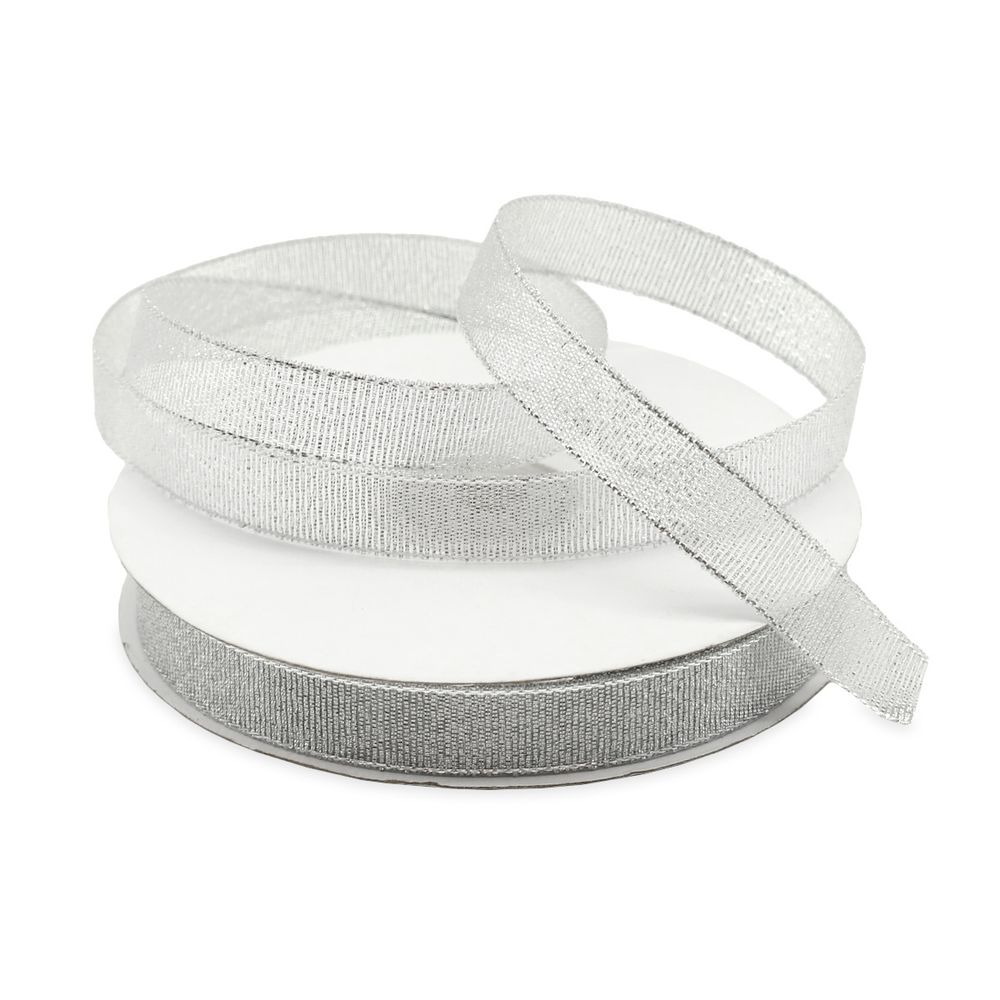 Лента металлизированная 12.0 мм, 32,9м 0080-1200 (серебро)