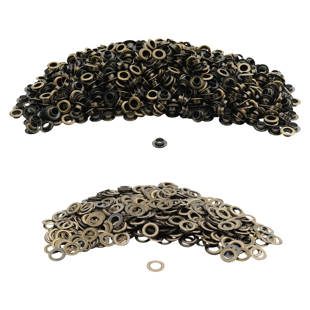 Люверсы металл ⌀_7.3 мм (внутр.), h5.41 мм (внутр.), №5, металл, уп.≈1000 шт, New Star, антик