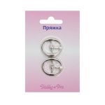 Пряжка обувная, 15 мм, никель, 2 шт, Hobby&Pro /TOS/