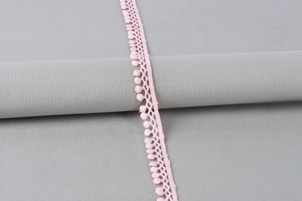 Кружево гипюр (плетёное) 16 мм / 10 м, GP008PI розовый, Gamma GGM-1602