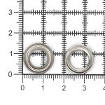 Люверсы металл ⌀_8.0 мм (внутр.), никель, 100 шт, BIG