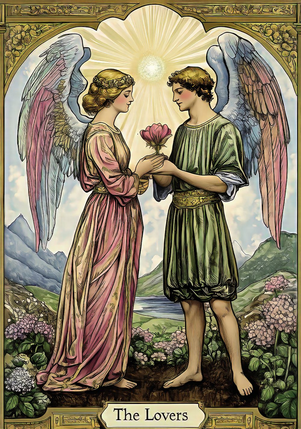 Пазл 1000 элементов, Таро. Влюбленные навеки, Фрея PZL-1000/63