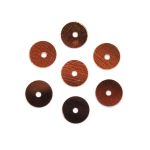 Пайетки плоские 6 мм, упак. 10 гр, Астра, 14 коричневый, уп.10 шт