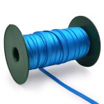 Резинка бельевая (бретелечная) люминесцентная блестящая 10.0 мм / 50 метров, голубой