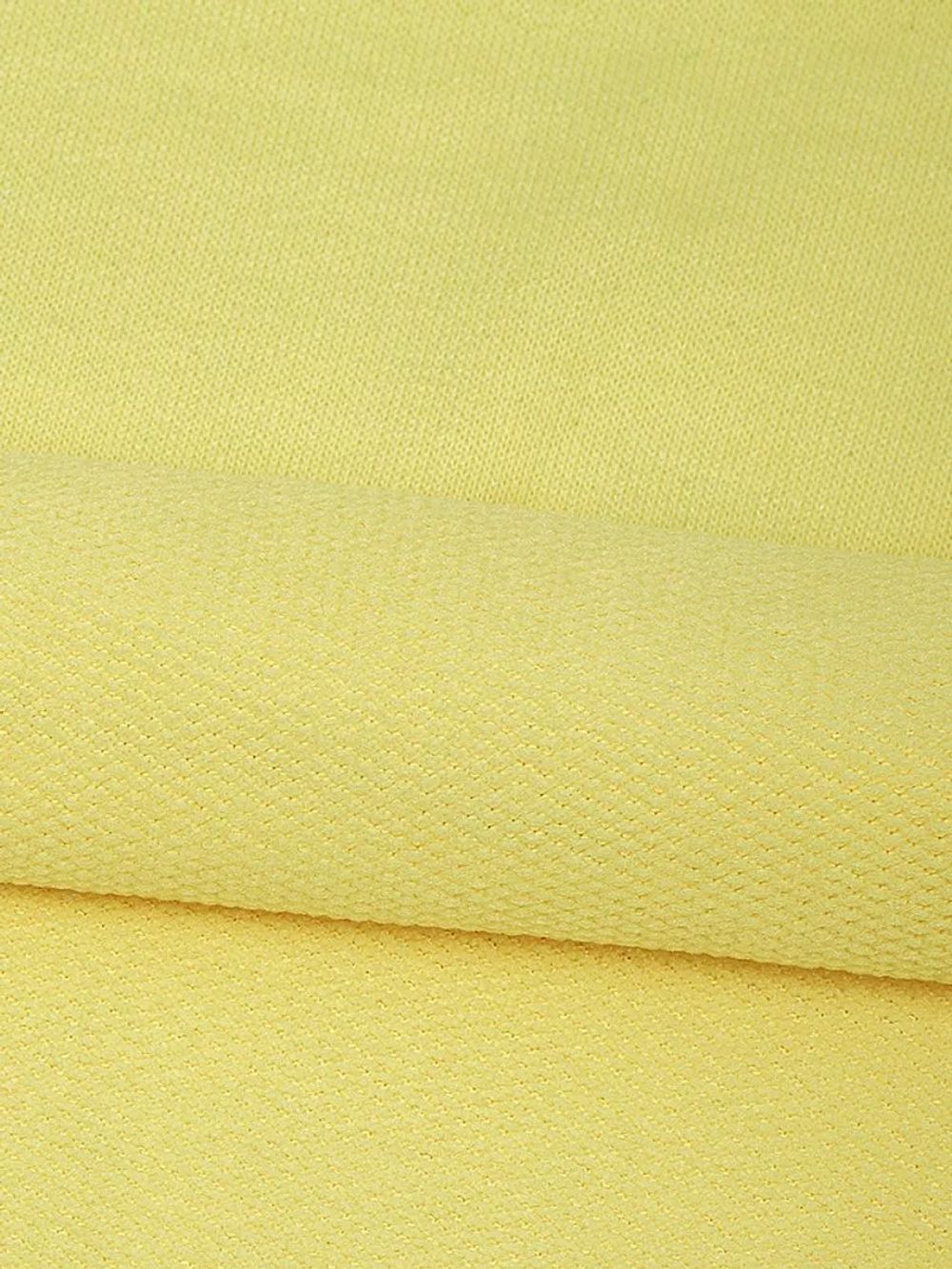 Футер 2х нитка петля Поливискоза стрейч 220г Small French Terry цв.S802 желтый в нарезке 1м