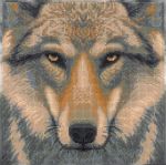 Кристальная (алмазная) мозаика Фрея ALPD-279, на подрамнике, Взгляд волка, 30х30 см