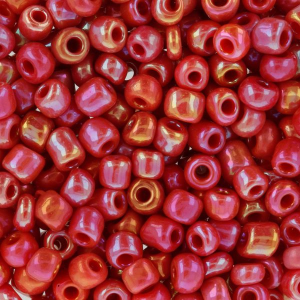 Бисер Zlatka 8/0 (2.9 мм), 100 г (10х10 г), №0405 св.красный, GR