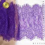 Кружево шантильи (реснички) 170 мм, A88 цв.A0507 сиреневый неон, 3 метра, Kruzhevo