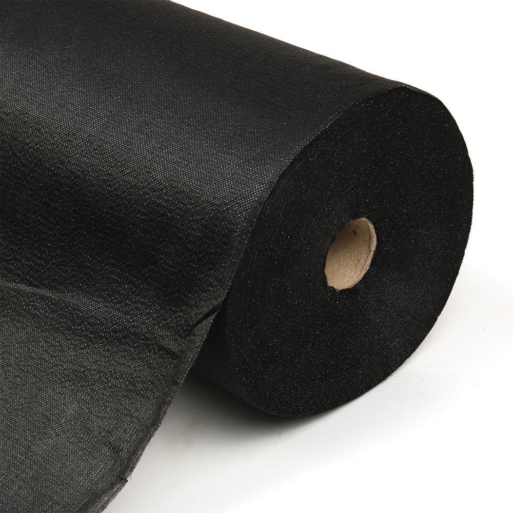 Флизелин клеевой точечный нитепрошивной 44 г/м², цв.черный, шир.90см, 100м