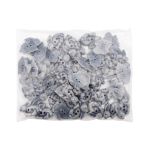 Пуговицы детские Зайка 36L (23мм), пластик (светло-серый), 50 шт, Б30(3.02-1390-23)