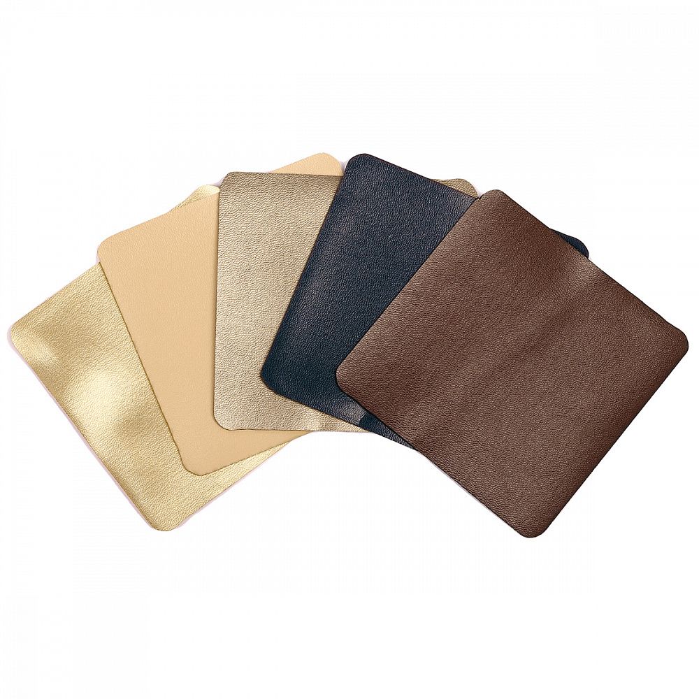 Набор заплаток кожзам арт.TBY.N65 Ассорти 2, 8х8см уп.5 шт