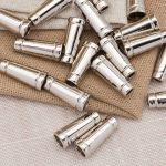 Наконечник для шнура металл колокол 20 мм (никель), 20 шт