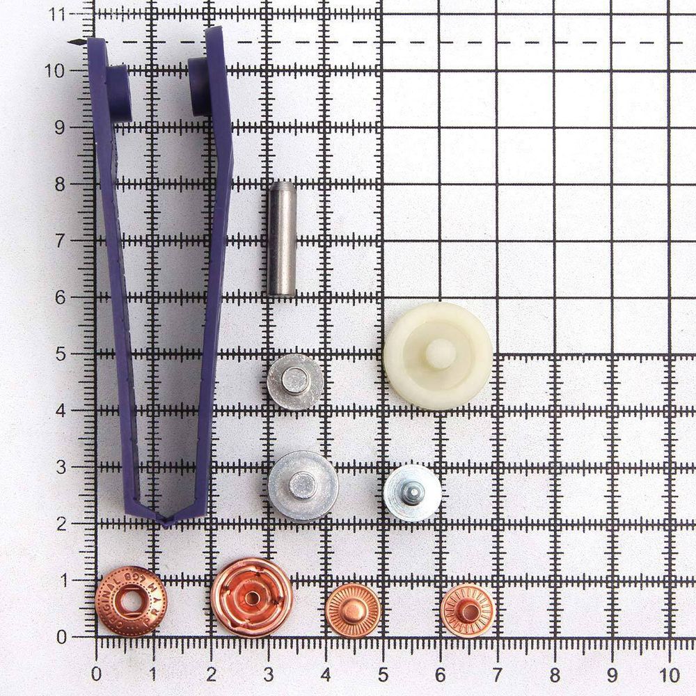 Кнопка Альфа (S-образная) ⌀15.0 мм, 10 шт, латунь, медный, 10 шт, Prym