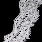 Кружево гипюр (плетёное) 72 мм / 3 метра, C501 белый