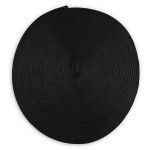 Тесьма лампасная эластичная 20.0 мм / 25 метров, черный/серебро