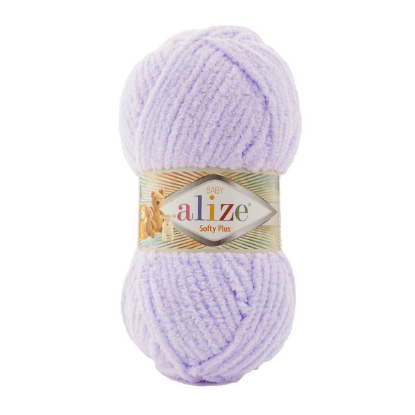 Пряжа Alize (Ализе) Softy Plus / уп.5 мот. по 100 г, 120м, 146 лаванда A