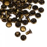 Хольнитены односторонние сталь 7х7 мм, №33, TBY.5107 цв. антик уп. 1000 шт, TBY