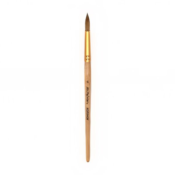 Кисть колонок круглая №06, 5 шт, короткая ручка, Mr.Painter KOR 431-06