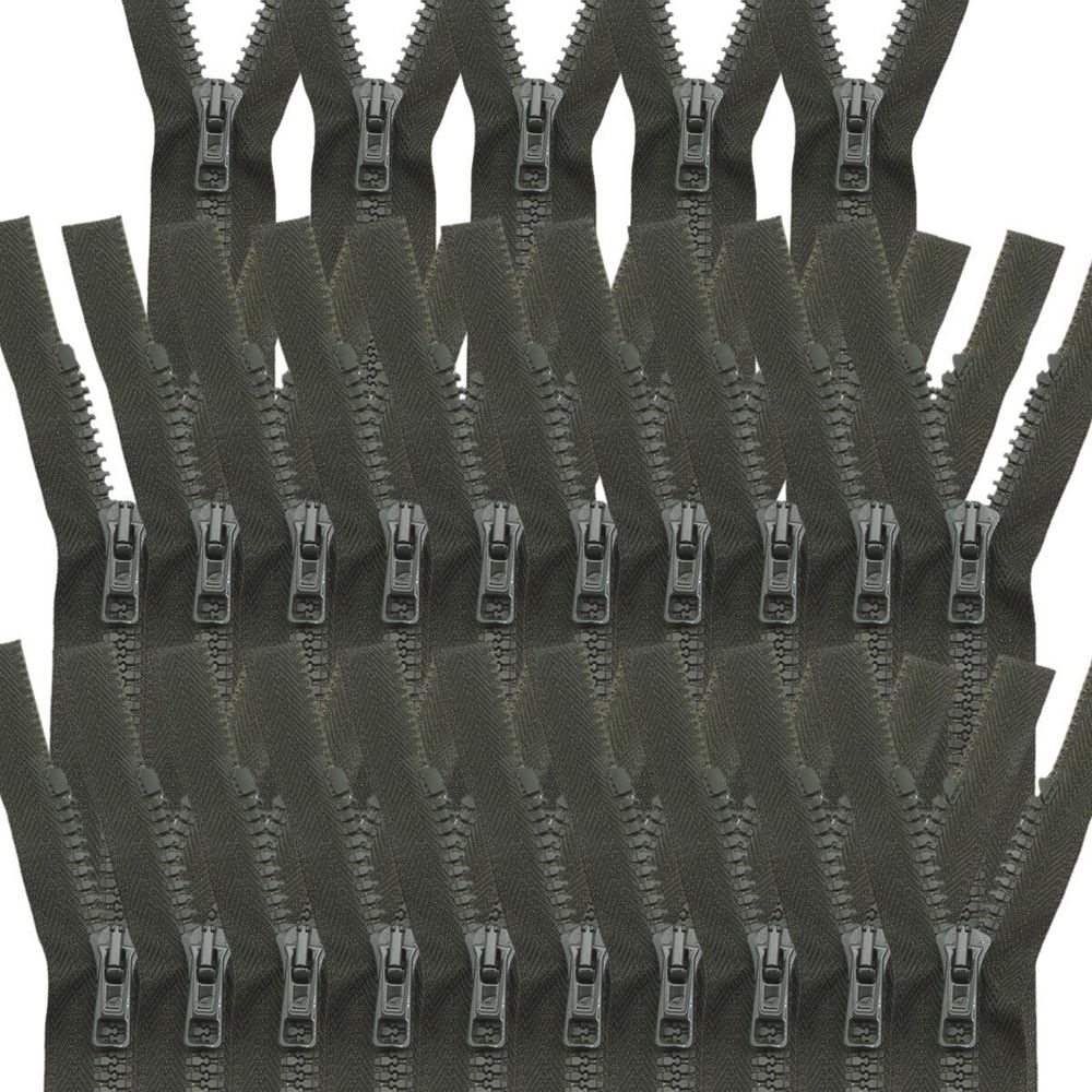 Молния трактор Arta Т6 (6 мм) 2 зам., разъем., 90 см, ОПТ. УП. 25 ШТ., 175 т.хаки