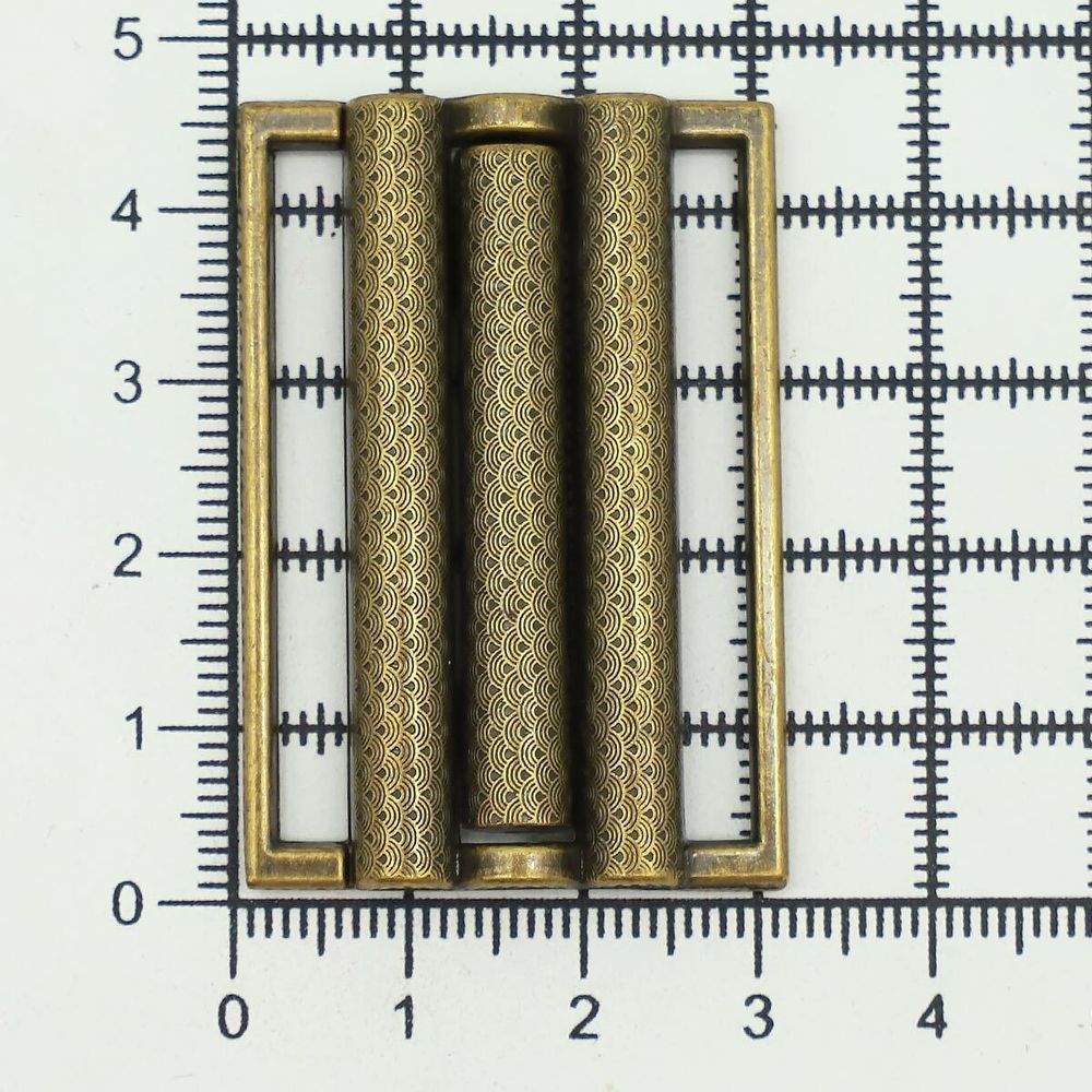 Пряжка-застежка 40 мм, 6 шт, латунь, BIG