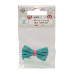 Набор Б-002 мини бантик+заколка 35мм/35мм (зеленый/мятный) 29353