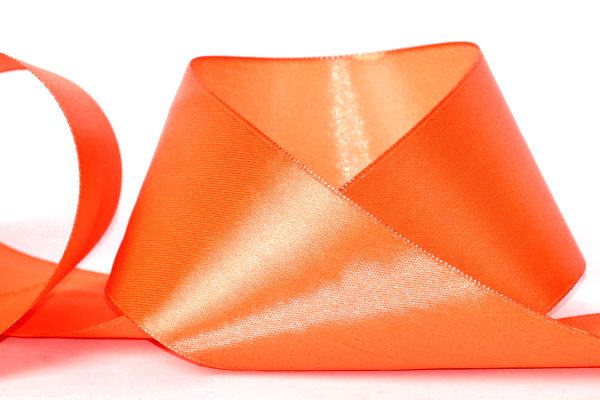 Лента атласная 1-сторонняя 50.0 мм / 33±2 метра, 155 св-оранжевый, Gamma