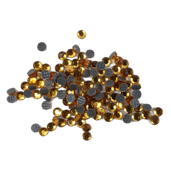 Стразы термоклеевые, 2 мм, ss6, 150 шт/упак (110 золотой)