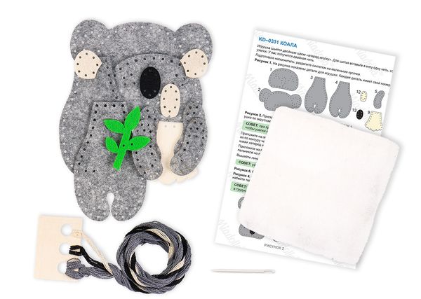 Набор для шитья игрушки Коала 12 см, Miadolla KD-0331