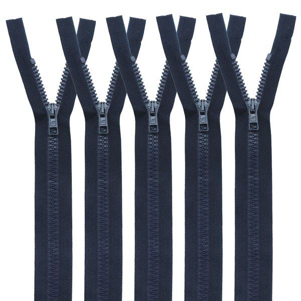 Молния трактор Arta Т6 (6 мм) 1 зам., разъем., 80 см, цв. 118 индиго, 5 шт