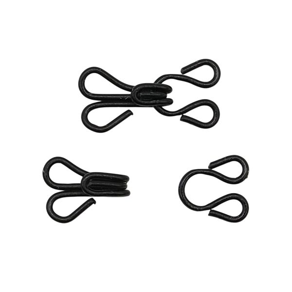 Крючки пришивные 17х9 мм, №3, оксид, 0300-4001