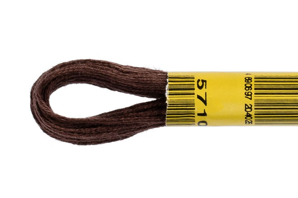 Мулине ПНК им.Кирова цв.5710 коричневый, Россия, 24 мотка по 8 метров