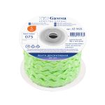 Тесьма отделочная зигзаг 5 мм, 30 м, 075 салатовый/перламутр, Gamma, JZ-5GS