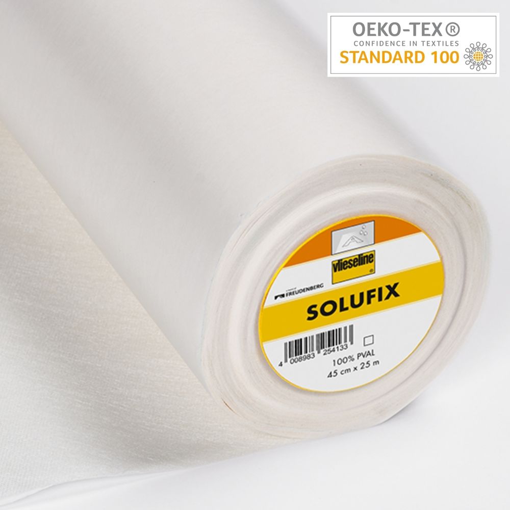 Флизелин клеевой водорастворимый Freudenberg Solufix 67 г/м², 45 см / 25 метров, 50057023