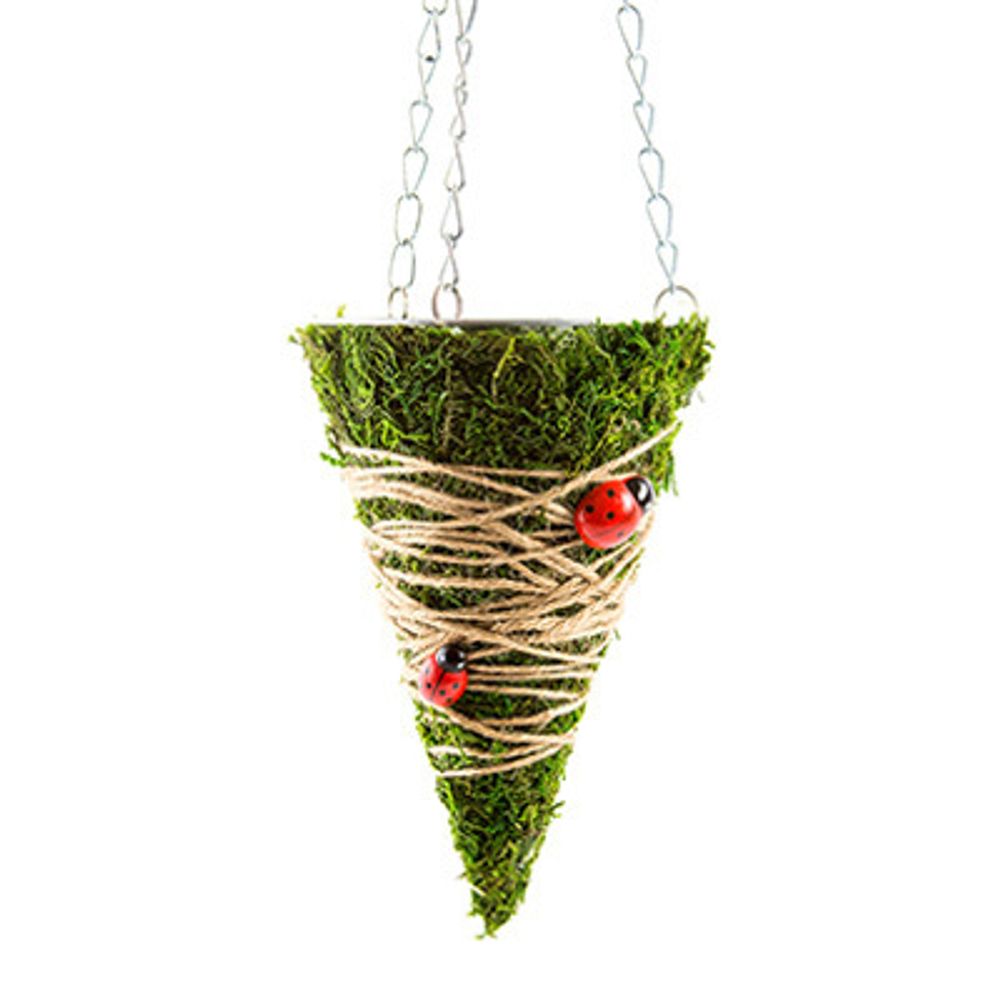 Заготовка металлическая Кашпо, 16х9х9 см, 9х16 подвесное, MG-017 Love2art