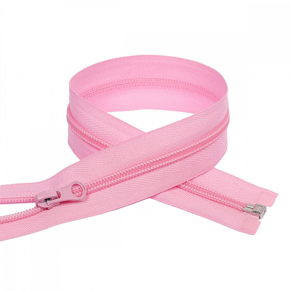 Молния спираль (витая) Т5 (5 мм) 1 зам., разъем., 65 см, F134 св.розовый, 10 шт, Mzip Молния спираль (витая) Т5 (5 мм) 1 зам., разъем., 65 см, F134 св.розовый, 10 шт, Mzip