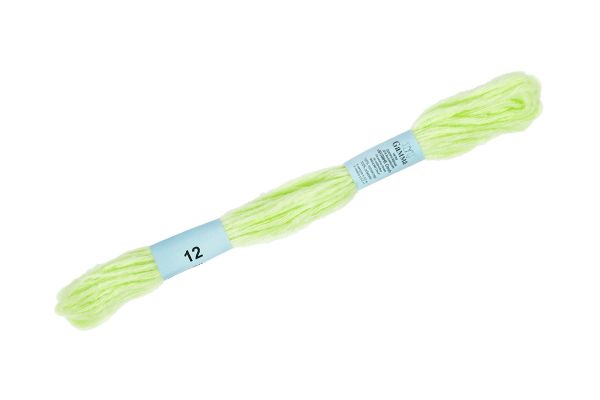 Мулине Gamma декоративное Cloud, цв.12 св.зеленый, 12 мотков по 6 метров