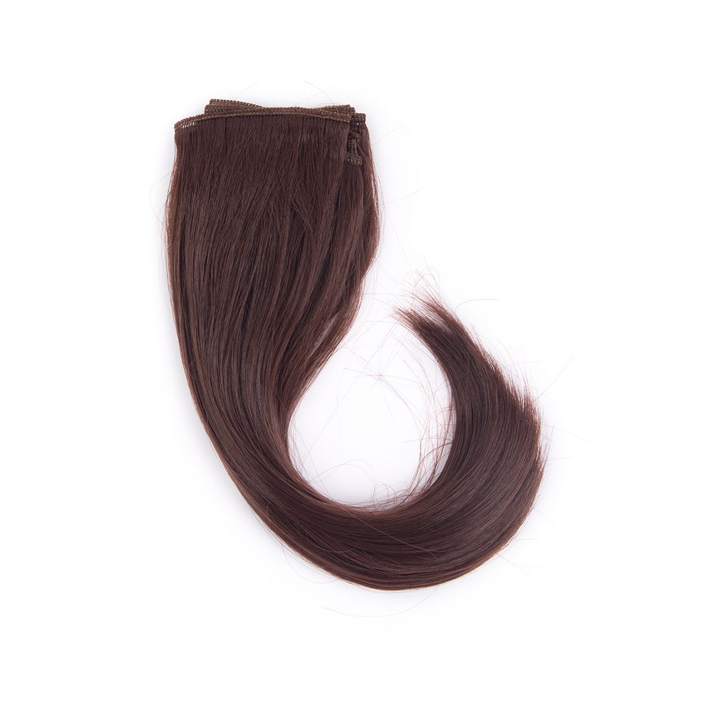 Трессы для кукол 25 см, 100 см, 40 г, 15 каштановый, HobbyBe HAR-2