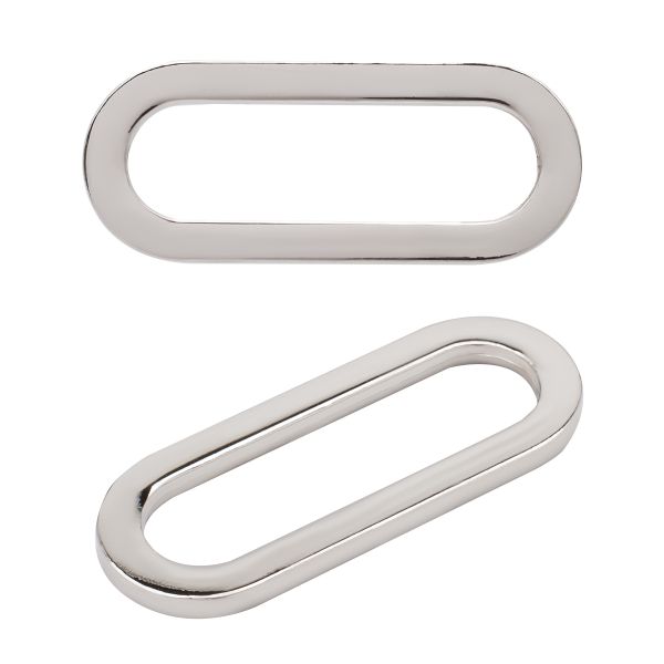 Рамка овальная металл 30 мм (никель), ГНУ13818, 20 шт