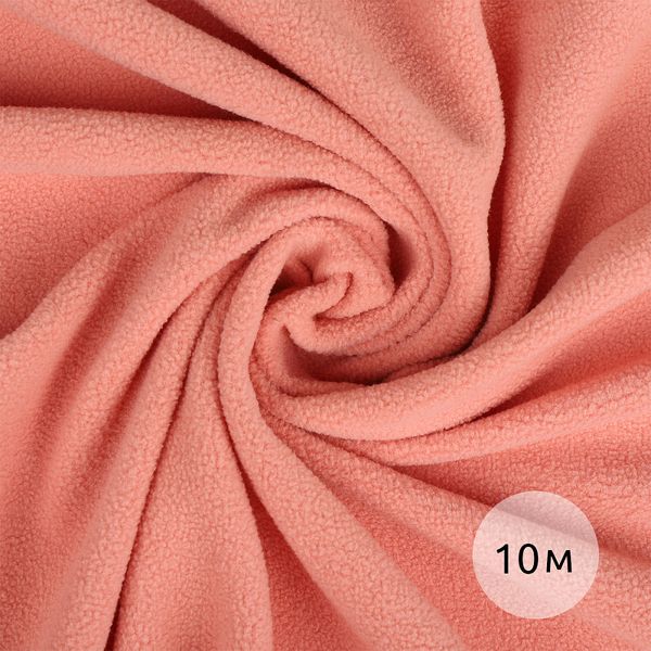Флис 2-сторонний 240 г/м², 150 см / 10 метров, N-TBY-0240-F154, цв.F154 лососевый