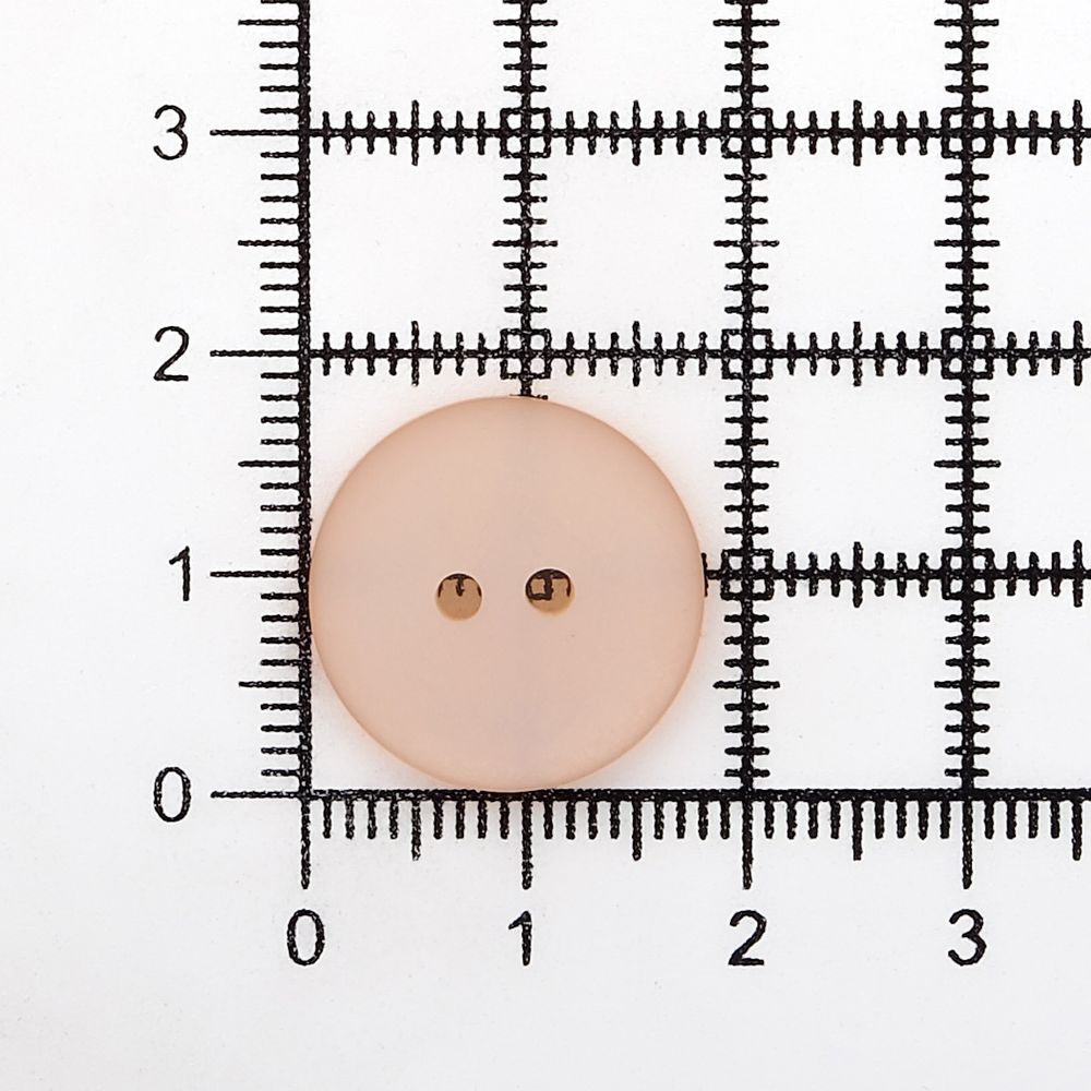 Пуговицы на 2 прокола 28L (18мм), пластик (col.61 светло-персиковый), CR-K18M, 144 шт