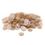 Пуговицы на 2 прокола 28L (18мм), пластик (col.27 светло-бежевый), CR-K18M, 144 шт