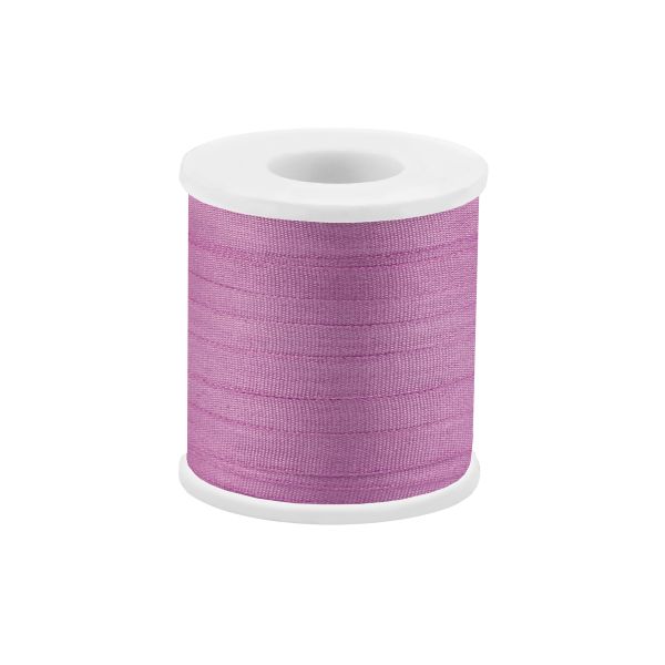Лента (тесьма) шелковая 4.0 мм / 45.5±0.5 метров, №113 св.фиолетовый, Gamma SR-4