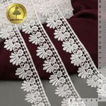 Кружево гипюр (плетёное) 38 мм, TBY.C01330B, теплый белый, 13.71м, Kruzhevo