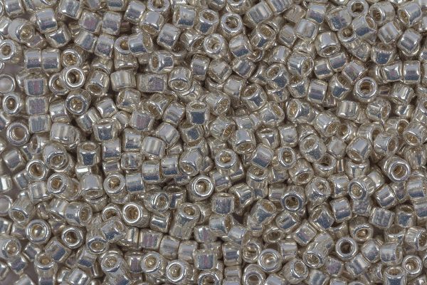 Бисер Toho 11/0 Aiko 4 (1.7 мм), 5 г, 0558 серебряный