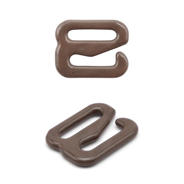 Крючки для бюстгальтера металл 8.0 мм, 20 шт, C072 шиншилла, ГВ1009