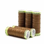 Нитки отделочные Gutermann Top Stitch, 30м, 124 золотисто-коричневый, 5 катушек